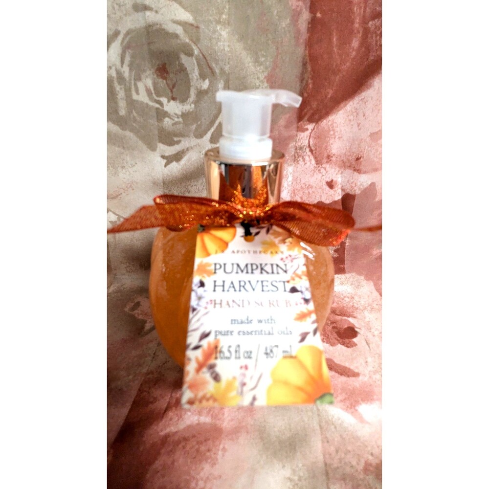 I.S. Apothecary Pumpkin Shaped Hand Scrub Soap and Lotion Pump Dispensers Gift - Picture 7 of 8